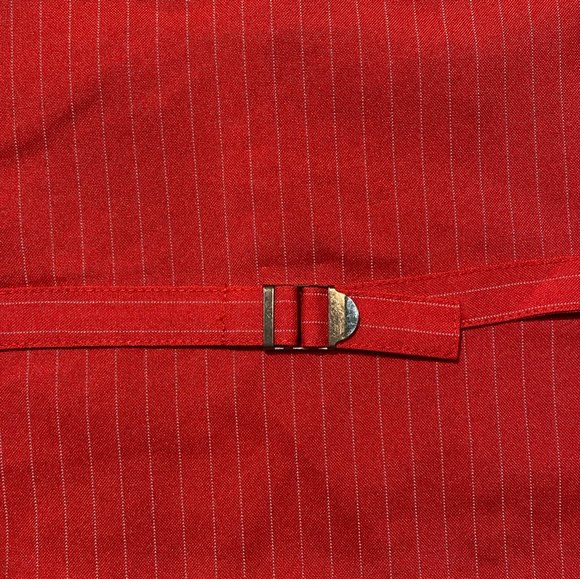 Franky Max - Men’s Casual Vest Embroidered Front & Back Size M Red   - Picture 4 of 9